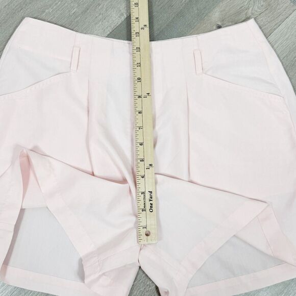 Elle Tie Waist High Rise Shorts Blush Pink 6 Paperbag - Picture 11 of 13